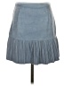 Flutter 100% Polyester Solid Blue Casual Skirt Size S - photo 1