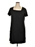 Unbranded Solid Black Casual Dress Size XL - photo 1