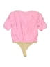 Amanda Uprichard 100% Silk Pink Bodysuit Size S - photo 2