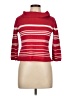 Rafaella 100% Cotton Red Turtleneck Sweater Size L - photo 1