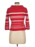 Rafaella 100% Cotton Red Turtleneck Sweater Size L - photo 2