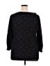 19 Cooper 100% Polyester Polka Dots Black 3/4 Sleeve Blouse Size 2X - photo 2