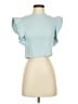 Zara Blue Short Sleeve Top Size S - photo 1