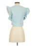 Zara Blue Short Sleeve Top Size S - photo 2