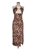 Shein Animal Print Brown Cocktail Dress Size M - photo 1