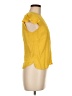 Zara Yellow Short Sleeve Top Size M - photo 4