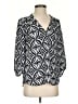 Banana Republic 100% Polyester Black 3/4 Sleeve Blouse Size XS - photo 1