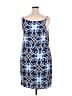 Kenar Print Blue Cocktail Dress Size 3X - photo 2