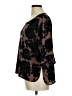 Paper Crown 100% Polyester Black Short Sleeve Blouse Size M - photo 5