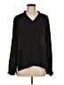 Isaac Mizrahi 100% Polyester Black Long Sleeve Blouse Size M - photo 1