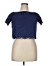 Unbranded 100% Polyester Blue Short Sleeve Top Size XL - photo 1