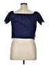 Unbranded 100% Polyester Blue Short Sleeve Top Size XL - photo 2