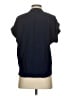 Point Sur 100% Viscose Solid Black Short Sleeve Blouse Size S - photo 2
