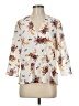 1.State 100% Polyester Ivory 3/4 Sleeve Blouse Size M - photo 1