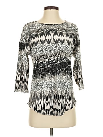 Essentials by Milano 3/4 Sleeve Blouse (view 1)