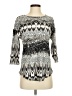 Essentials by Milano Silver 3/4 Sleeve Blouse Size S - photo 1