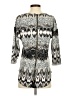 Essentials by Milano Silver 3/4 Sleeve Blouse Size S - photo 2