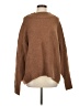 Cable Stitch Brown Turtleneck Sweater Size S - photo 1