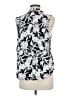 Caffé Marrakesh 100% Rayon Silver Sleeveless Blouse Size M - photo 2