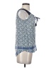Relativity 100% Rayon Blue Sleeveless Blouse Size S - photo 4