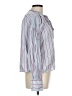 J.Crew Stripes Blue Long Sleeve Blouse Size L - photo 4