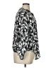 Simply Vera Vera Wang 100% Polyester Chevron-herringbone Silver Long Sleeve Blouse Size XL - photo 4