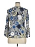 Amana 100% Polyester Blue 3/4 Sleeve Blouse Size XL - photo 2