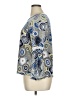 Amana 100% Polyester Blue 3/4 Sleeve Blouse Size XL - photo 5