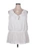 Lane Bryant White Sleeveless Blouse Size 22 - 24 Plus - photo 1