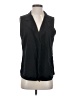 Tahari 100% Polyester Black Sleeveless Blouse Size P (estimated, petite) - photo 1
