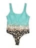 Unbranded Print Teal One Piece Swimsuit Size 2X - photo 1