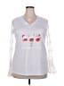 Unbranded 100% Polyester White Long Sleeve Blouse Size XXL - photo 1