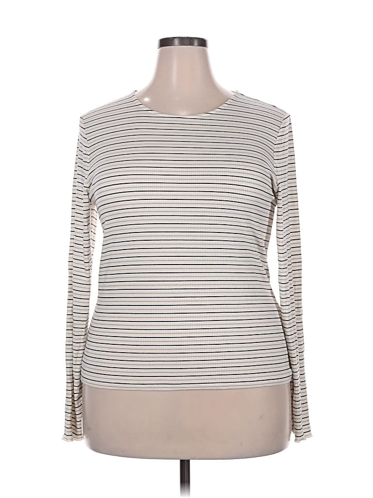 Pre-owned Boden Long Sleeve T-shirt In White