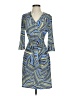 Laundry by Shelli Segal Print Blue Casual Dress Size XS - photo 1
