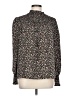 Shein 100% Polyester Animal Print Black Long Sleeve Blouse Size L - photo 1