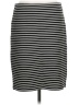 Ann Taylor LOFT Stripes Black Casual Skirt Size M - photo 1