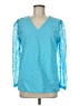 Unbranded Teal Blue Long Sleeve Blouse Size M (estimated) - photo 1