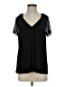 Bailey 44 Solid Black Short Sleeve Blouse Size S - photo 1