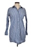 Heyton Stripes Blue Long Sleeve Button-Down Shirt Size S - photo 1