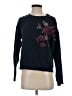 JS by Jessica Simpson Floral Blue Pullover Sweater Size S - photo 1