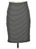 Ann Taylor LOFT Stripes Black Casual Skirt Size S - photo 1