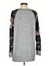 Pink Clover Floral Gray Sweatshirt Size S - photo 2