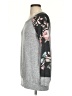 Pink Clover Floral Gray Sweatshirt Size S - photo 5
