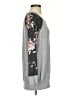 Pink Clover Floral Gray Sweatshirt Size S - photo 4