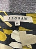 Jigsaw 100% Silk Camo Gold Silk Skirt Size 6 - 8 - photo 3