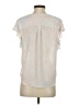 Calvin Klein 100% Recycled Polyester Ivory Short Sleeve Blouse Size S - photo 2
