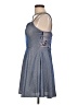 B. Smart 100% Polyester Metallic Blue Cocktail Dress Size 11 - photo 5