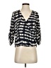 West Kei 100% Polyester Black 3/4 Sleeve Blouse Size XS (petite) - photo 1