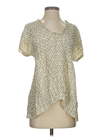 Dil Short Sleeve Silk Top (view 1)