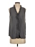 Ann Taylor 100% Polyester Gray Sleeveless Blouse Size S - photo 1